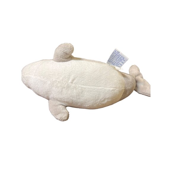 The Petting Zoo Aquatic Collection Dolphin Plush Gray White Blue Eyes 12" NWT - Picture 4 of 5